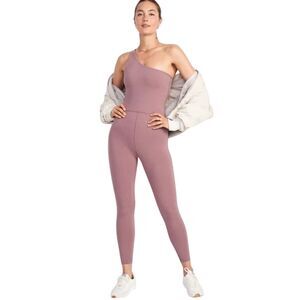 OLD NAVY Mauve Pink One Shoulder Powerchill Athletic Jumpsuit - Women’s Medium